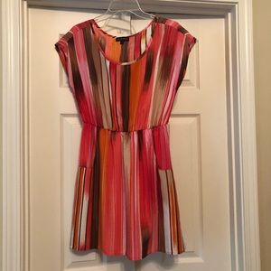 Pink and orange printed Mini dress